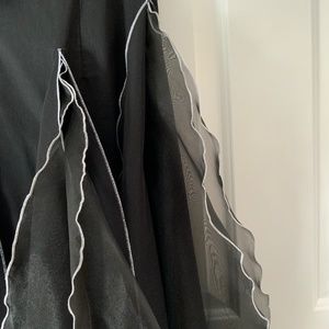 Samuel dong tulip dress with organza inserts.